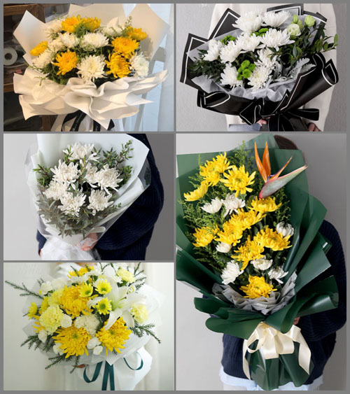 河南南阳新野县城郊乡花陂村白事花束代送